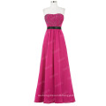 Starzz Strapless Off Shoulder Deep Pink Long Chiffon Bridesmaid Dress Patterns ST000066-3